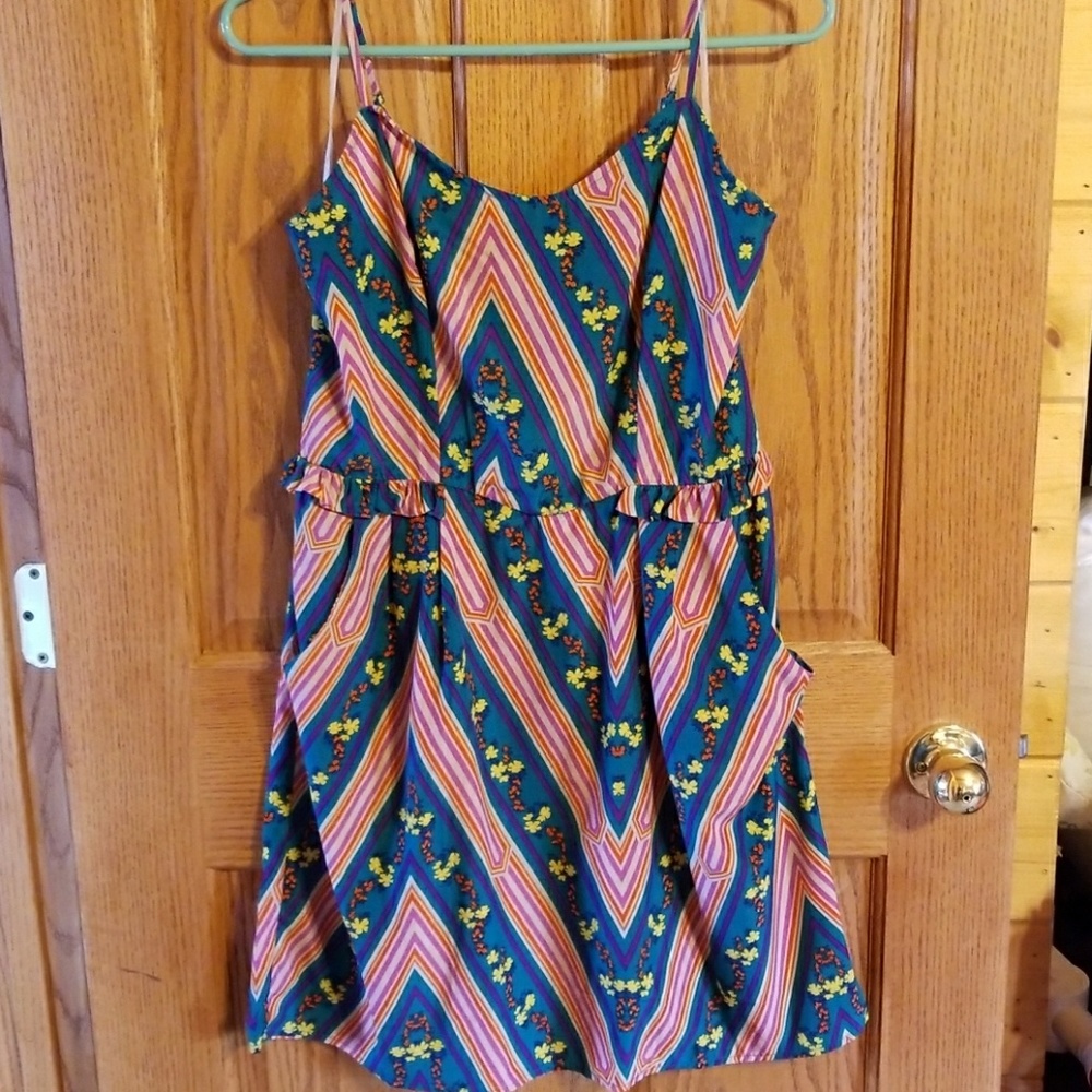 Multicolor print dress